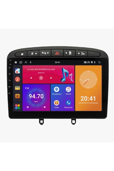 Android Multimedya Sistemi (2008-2013) 3 Gb Ram, 32 Gb Hafıza, 4 Çekirdek, Newfron ürün görseli 1