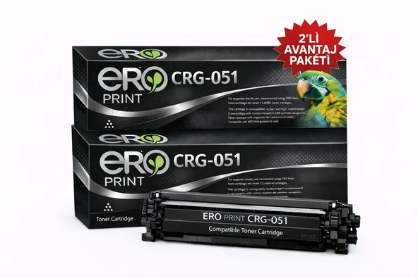 Canon CRG-051 Muadil Toner - 2'li Avantaj Paket ürün görseli 1