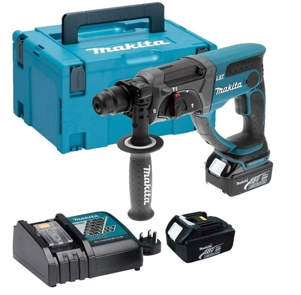 Makita DHR202RTJ 18V Li Çift Akülü Akülü Kırıcı Delici Matkap ürün görseli 1