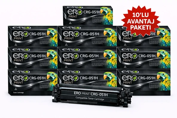 CRG-051H / Canon i-Sensys MF-269dw Muadil Toner - 10'lu Avantaj Paket ürün görseli 1