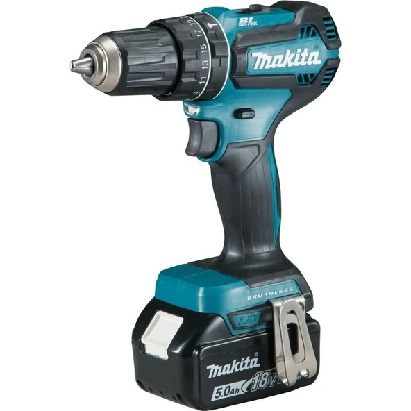 Makita DHP485RTJ Çift Akülü Li-on Akülü Darbeli Matkap 18 V 5 Ah ürün görseli 1