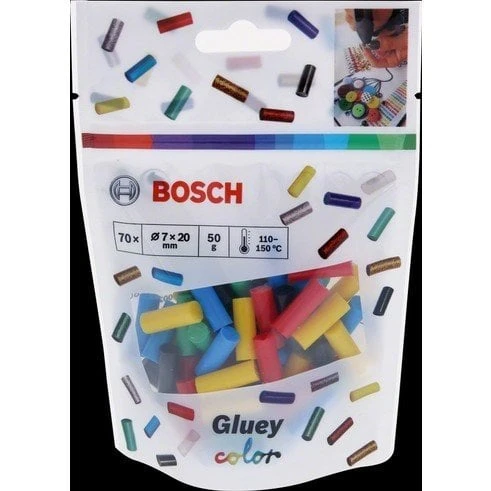 Bosch GlueY Silikon Tabancası Çubuğu Renkli ürün görseli 1