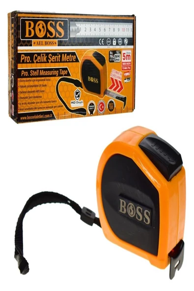 Boss Stoplu Şerit Metre 5*25mm Boss-84378 ürün görseli 1