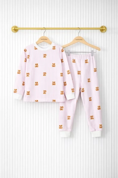 Teddy Kız Çocuk Pijama Takım - Resim 3