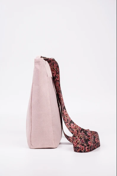 Omuz Çanta Duck Kumaş Pembe Pembe - Resim 4