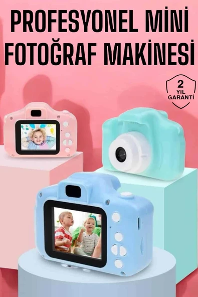 Çocuklara Özel Dijital Fotoğraf Makinesi Mini 1080p Hd Kaliteli ürün görseli 1