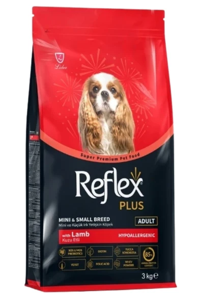Reflex plus mini adult 3kg kuzulu hipoalerjenik yetişkin köpek maması ürün görseli 1