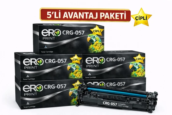 CRG-057 / Canon MF-451dw Çipli Muadil Toner - 5'li Avantaj Paket ürün görseli 1