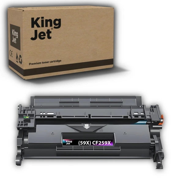 KingJET HP Uyumlu (59X) CF259X Yüksek Kapasiteli Çipli Muadil Toneri | LaserJet Enterprise M406dn ürün görseli 1