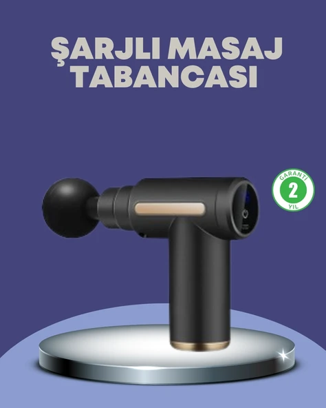 Sporcu Kas Masaj Tabancası 6 Kademe Güçlü Titreşim 4 Başlık Şarjlı Masaj Aleti ürün görseli 1