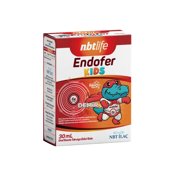 NBT Life Endofer Kids Oral Damla Takviye Edici Gıda 30ml ürün görseli 1