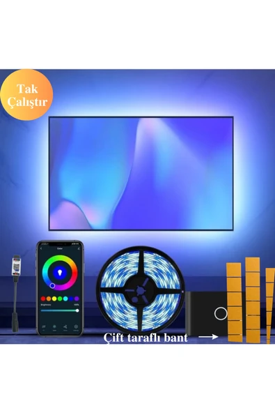 neeko Tv Arkası Rgb Şerit Led Telefon Kontrollü 2 Metre ürün görseli 1