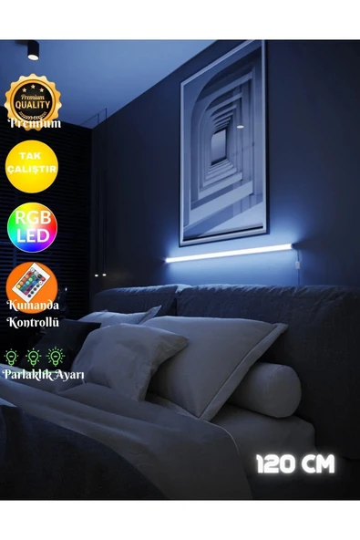 neeko Zyra Uzaktan Kumandalı Rgb Full Renk Abajur Aplik Gece Lambası Kumandali - Rgb Model 120 Cm ürün görseli 1