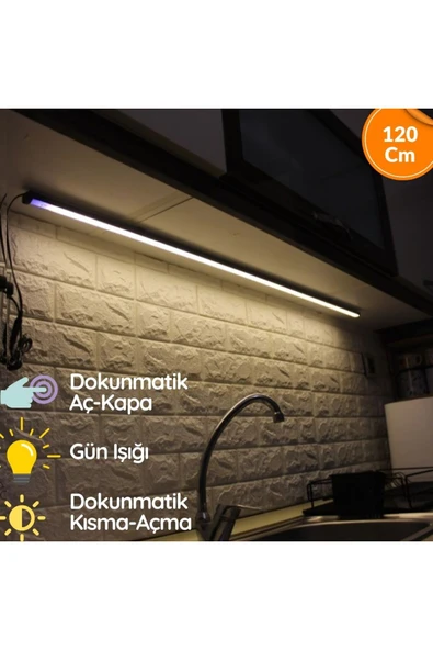 neeko Mutfak Tezgah Üstü Dokunmatik Led Bar Aydınlatma GÜN IŞIĞI 120cm ürün görseli 1