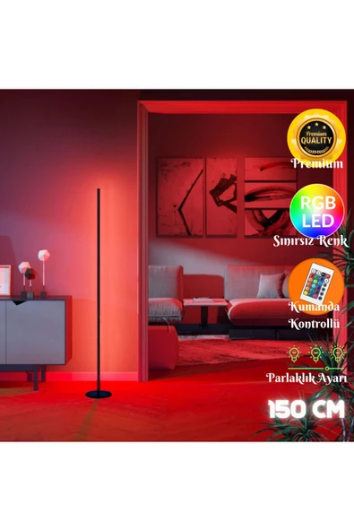 neeko Nexus Rgb Stıck Led Lambader Full Renk Uzaktan Kumandalı Aydınlatma Sistemi Dimlenebilir 150 Cm ürün görseli 1