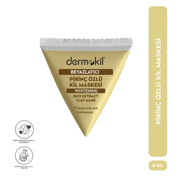 Dermokil Beyazlatıcı Etkili Pirinç Özü Kil Maske 9 ml ürün görseli 1