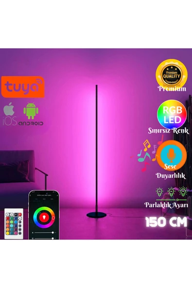 neeko TUYA SMART UYUMLU Telefon Ve Kumanda Kontrollü Oda Aydınlatma Sistemi Full Rgb - 150 Cm WİFİ ürün görseli 1