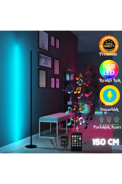 neeko Sondra -Sese ve Müziğe Duyarlı - Kumandalı -Oda Aydınlatma Sistemi Full Rgb- Çok Özellik 150 cm ürün görseli 1