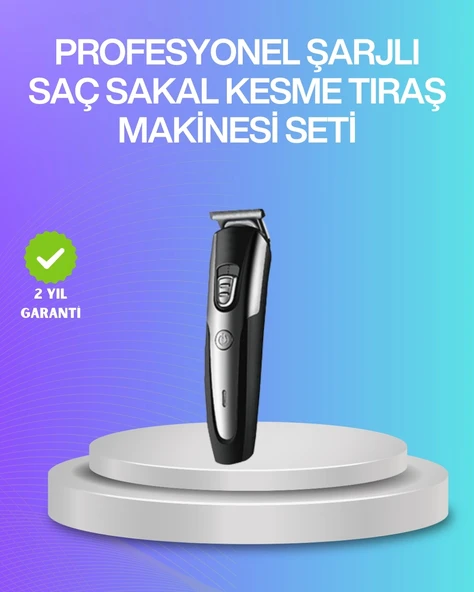 Kablosuz Saç Sakal Kesme Makinesi Kuaför Tipi Hassas Kesim ürün görseli 1