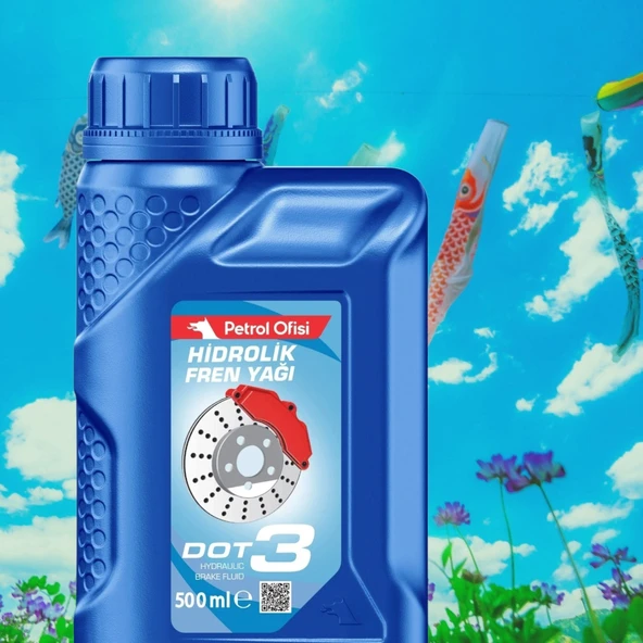 Petrol Ofisi Dot 3 Hidrolik Fren Yağı 400 ml ürün görseli 1