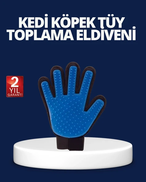 Evcil Hayvan Tüy Toplama Ve Masaj Eldiveni – Köpek Ve Kedi Tüy Dökülme Önleyici Bakım Eldiveni ürün görseli 1