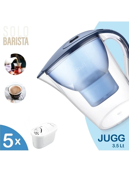 Rovexa Jugg 3.5 Litre Su Arıtma Sürahisi + 5 Adet Filtre ürün görseli 1