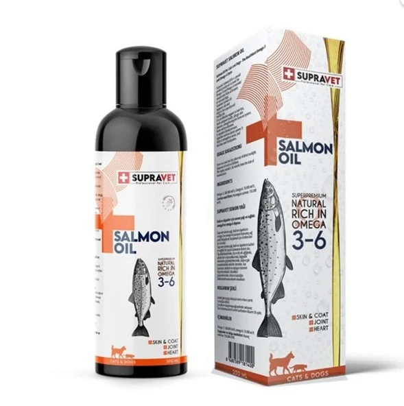 Supravet Salmon Oil Kedi Ve Köpek Doğal Somon Yağı 200 Ml ürün görseli 1