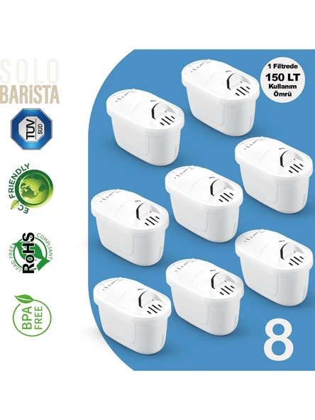 Rovexa Jugg Uyumlu PurePro Su Arıtma Sürahi Filtresi 8 Adet ürün görseli 1