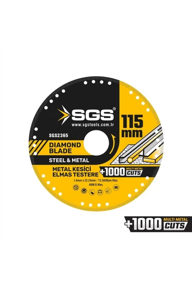 SGS VAKUMLU ELMAS MULTI-METAL KESİCİ 115 MM SGS2365 ürün görseli 1
