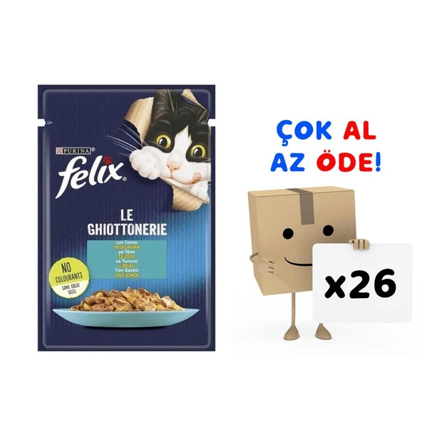 Felix Ton Balıklı Kedi Yaş Maması 85 Gr 26'lı Paket ürün görseli 1