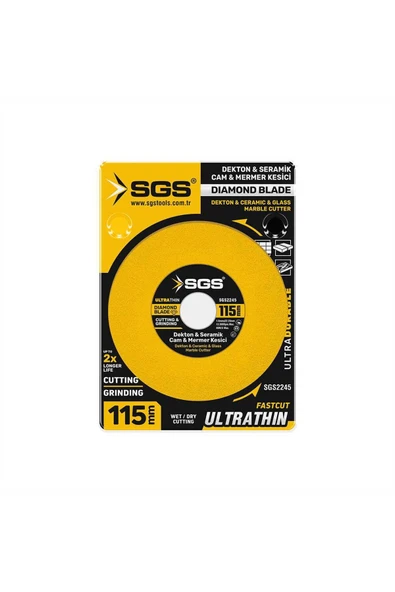 SGS2245 CAM-DEKTON-SERAMİK-MERMER HASSAS ELMAS KESİCİ 115 MM ürün görseli 1