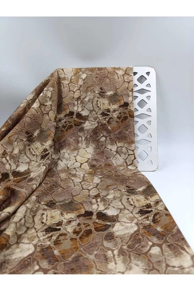 ünsal tekstil Leopar Desenli Kaşmir Viskon Kumaş ürün görseli 1