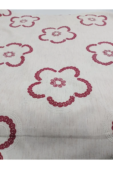 ünsal tekstil Çiçek Desenli Keten Kumaş ürün görseli 1