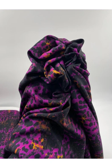 ünsal tekstil Kışlık Belmando Leopar Desen Viskon ürün görseli 1