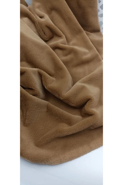 Bursa Kumaş Koyu Bej Peluş Kumaş ürün görseli 1