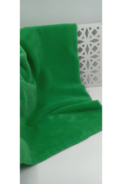 Bursa Kumaş Yeşil Peluş Kumaş - Resim 3