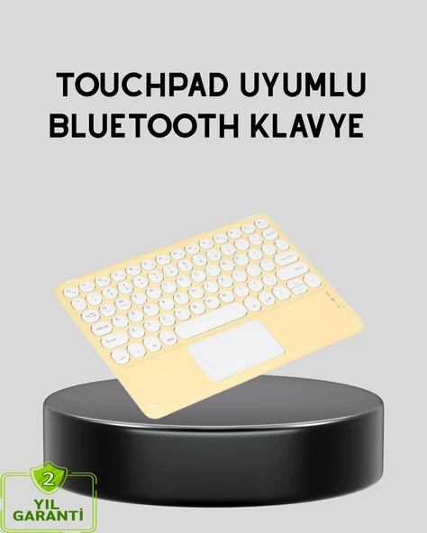 Bluetooth Kablosuz Klye – İnce Slim Model, Tablet Ve Akıllı Tv Uyumlu, Sessiz Tuşlu Taşınabilir Klye ürün görseli 1