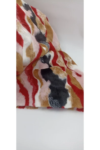 Bursa Kumaş Desenli Peluş Kumaş - Resim 4