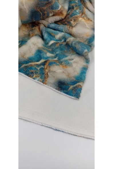 Bursa Kumaş Desenli Peluş Kumaş - Resim 4