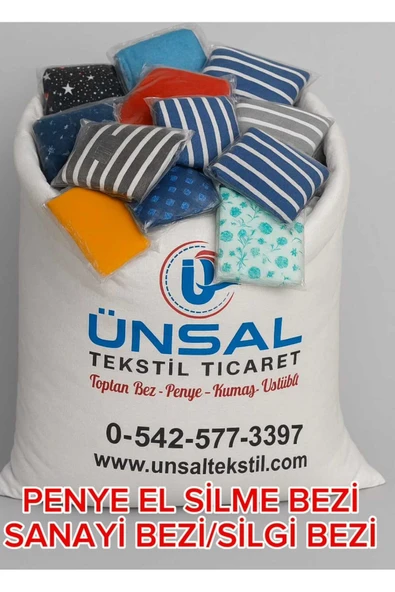 ünsal tekstil Paketli Parça Bez 20 KG ( 100 Adet 200 gr'lık paketlerde) ürün görseli 1
