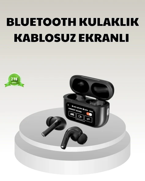 Bluetooth 5.3 Anc Kablosuz Kulaklık – Dokunmatik Kontrol, Dijital Ekran Ve Uzun Pil Ömrü ürün görseli 1