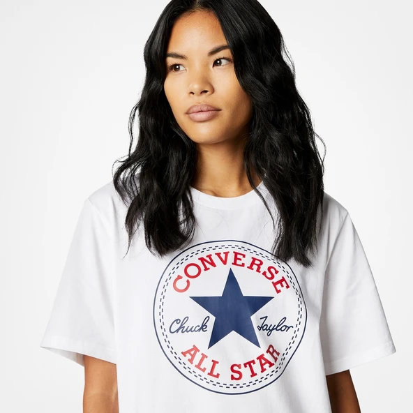 CONVERSE ALL STAR BEYAZ T-SHIRT - Resim 4