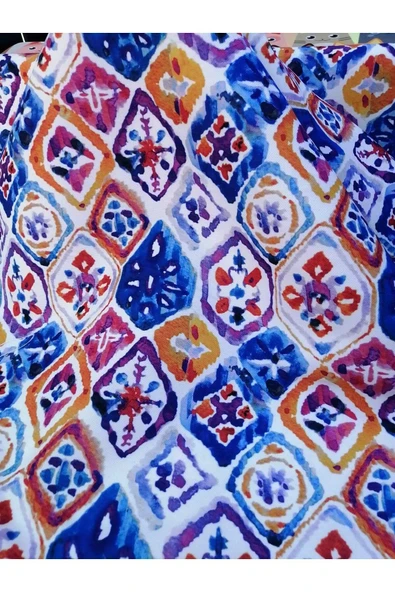 Bursa Kumaş Desenli Duck Keteni - Resim 2