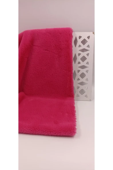 Bursa Kumaş Pembe Peluş Kumaş - Resim 4