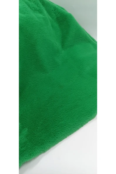 Bursa Kumaş Yeşil Peluş Kumaş - Resim 6