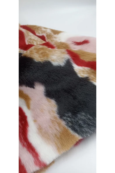 Bursa Kumaş Desenli Peluş Kumaş - Resim 3