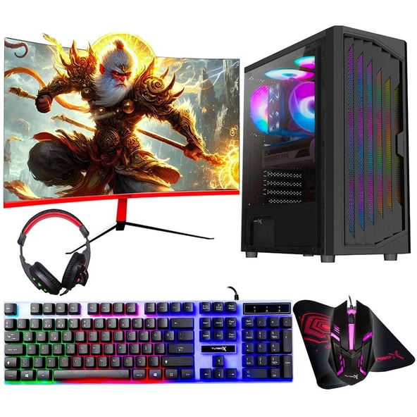 Turbox Tx5693 i5 3470 16GB Ram 256GB SSD 4GB GT740 23.6 75Hz Curved Oem Paket ürün görseli 1