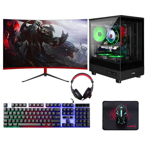 Turbox Tx6053 i5 10400F 16GB DDR4 512GB SSD 4GB GTX750Ti 23.6 75Hz Curved Oem Paket ürün görseli 1