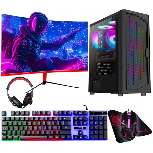 Turbox Tx5685 i7 860 16GB Ram 256GB SSD 4GB GT740 23.6 75Hz Curved Oem Paket ürün görseli 1