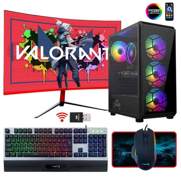 Turbox Tx45 i7 860 8GB Ram 256GB SSD 4GB EK. 23.6 inç Curved  Oem Paket ürün görseli 1